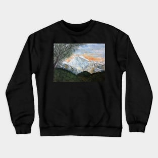 Semi abstract river scape 7 Crewneck Sweatshirt